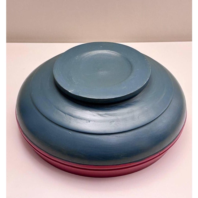 Large Vintage Norwegian Rosemaling Hand-Painted Wooden Bowl, 15" For Sale - Image 10 of 10