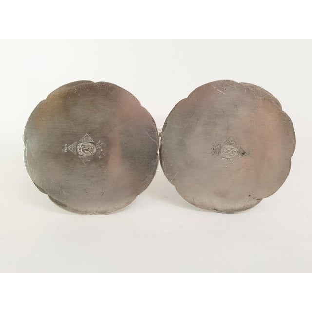 Metal Vintage Danish Art Deco Pewter Candleholders by Just Andersen, 1929, Set of 2 For Sale - Image 7 of 9
