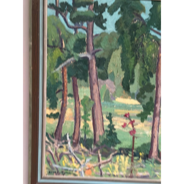 Bertil Lundgren, Forest, 1949, Oil on Panel, Framed For Sale - Image 6 of 18