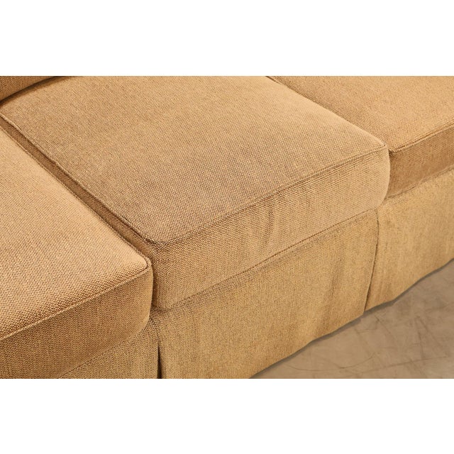Tan Henredon Upholstery Collection Three Cushion Sofa For Sale - Image 8 of 18