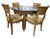 Wood Breakfast or Dining Set Table & 4 Chairs Glass Top. For Sale - Image 7 of 7