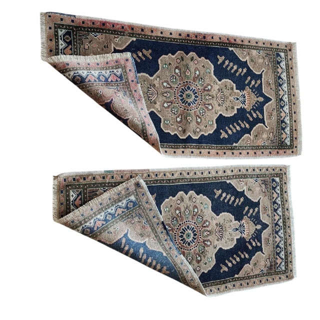 Textile Mini Rug Front of Kitchen Sink Rug - a Pair For Sale - Image 7 of 7