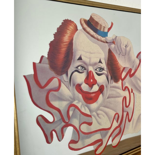Vintage American Elmo the Clown Mirror by Arthur Sarnoff, 1970s For Sale - Image 10 of 15