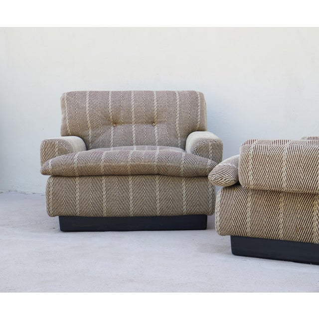 Vintage Lounge Chairs from Saporiti, 1970s, Set of 2 For Sale - Image 3 of 14