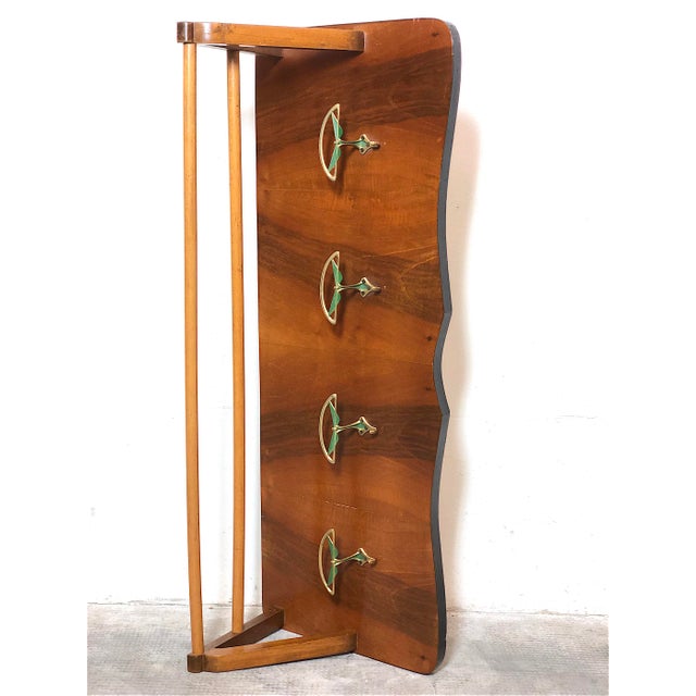 Wood Mid-Century Coat Hanger, Italy, 1950s For Sale - Image 7 of 15