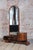 Glass Czech Art Deco Dressing Mirror in Walnut, 1930s For Sale - Image 7 of 15