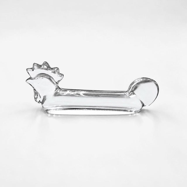 Crystal Rooster Knife Rest from Vannes-Le-Châtel, 1960s, Set of 12 For Sale - Image 3 of 6