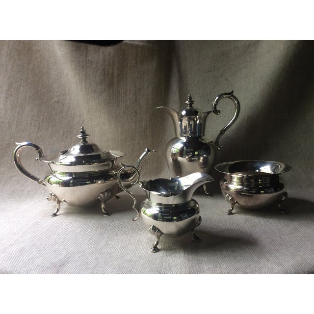 C. 1896 Antique John Sherwood & Sons English Silverplate Tea Set 4 Pieces Chairish
