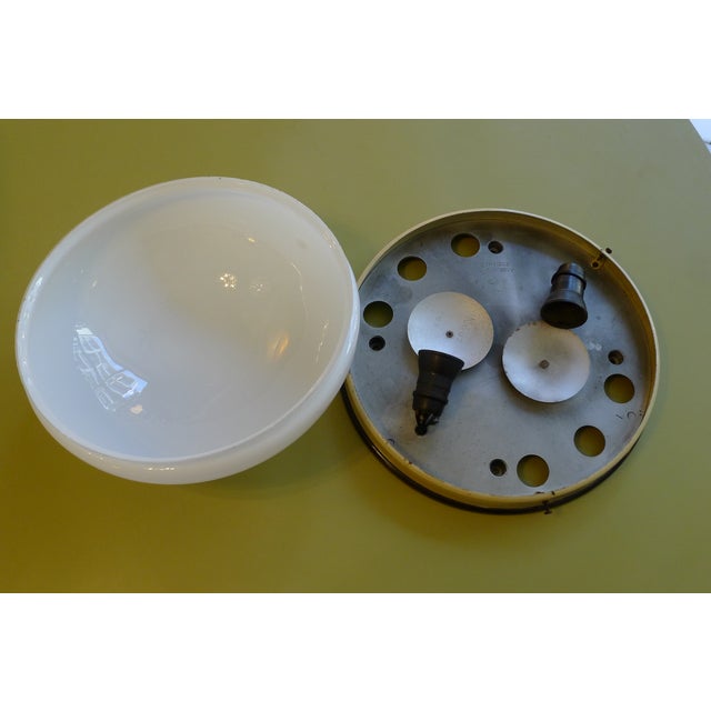 Modernist Glass & Bakelite Model 11303 Ceiling or Wall Lamp from Elektrosvit, 1950s For Sale - Image 10 of 12