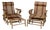 Pair of Vintage Bamboo Chaise Lounge Chairs For Sale
