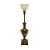 Mid-Century Modern Early 20th Century Hollywood Regency Brass Pillar Torchiere Table Lamp For Sale - Image 3 of 10