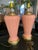 Vintage Postmodern Peach Art Deco Revival Lamps a Pair For Sale - Image 4 of 8