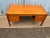 Mid Century Modern Danish Teak Executive Desk with 4 drawers Well made, finished back Approximate measures Height...