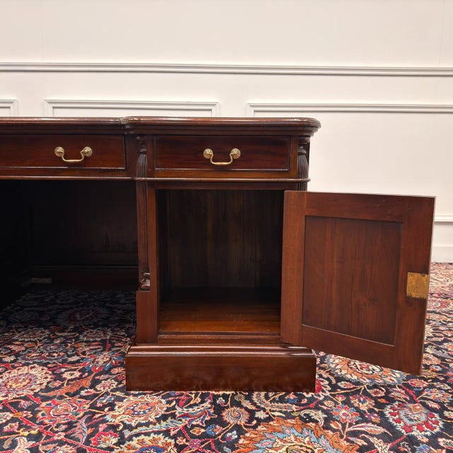 Large English Desk with Back Panel For Sale - Image 16 of 18