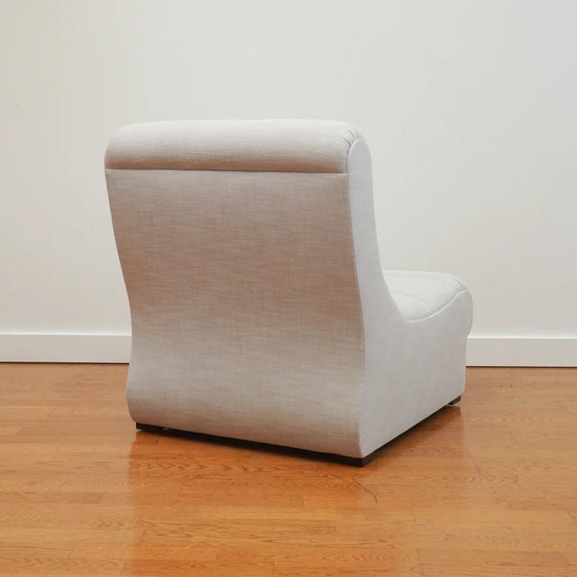 The Camille Slipper Chair, shown here, is the newest addition to the MC HOME Collection. Inspired by a modular slipper...