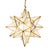 Rustic Matthew Izzo Home 20" Clear Glass Moravian Star Pendant Light With Brass Trim For Sale - Image 3 of 3