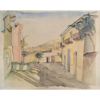 Léopold Survage, Ischia, 1947, Watercolor For Sale
