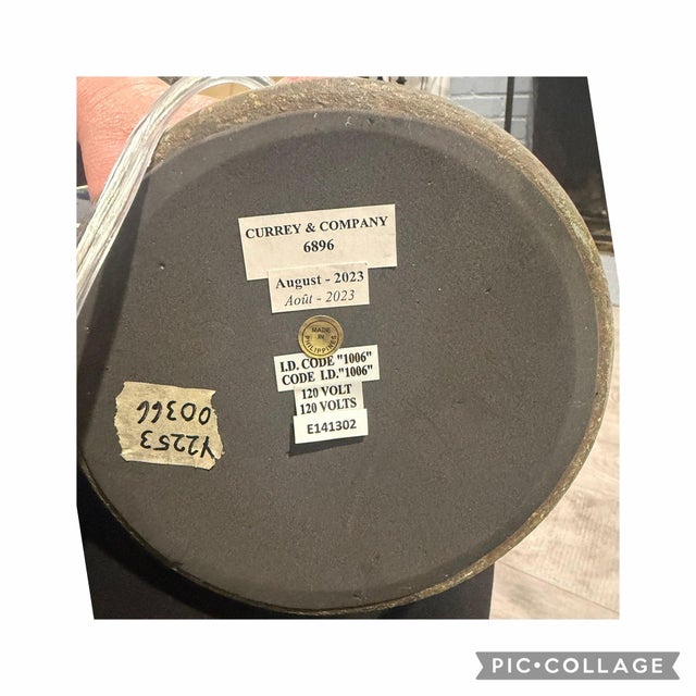 2020s Currey & Company Upbeat Teal Table Lamp For Sale - Image 5 of 5