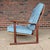 Wood Pair of Ib Kofod Larsen for Selig High Back Sled Chairs Danish Modern New Cushions For Sale - Image 7 of 12