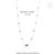VRJewels 3.47 Carats Zambian Emeralds Chic Byzantine Necklace in 14k Yellow Gold For Sale - Image 11 of 17