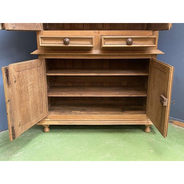 Wood 18th Century Oak 4-Door Buffet For Sale - Image 7 of 15