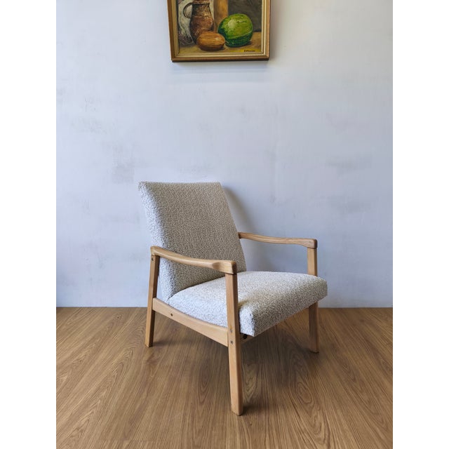 Armchair designed by J.Jiroutek, Czechoslovakia, 1960s. Classic Czech design. Armchair after complete refreshment. New...