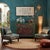 Vintage Distressed Rich Green Red Floral Graphic Credenza Sideboard Cabinet For Sale In San Francisco - Image 6 of 9