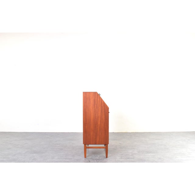 Wood Mid-Century Modern Danish Teak Secretaire, 1960s For Sale - Image 7 of 18