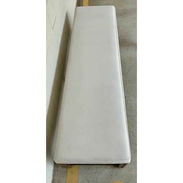 2020s Noir Co. Organic Modern White Sweden Bench For Sale - Image 5 of 6