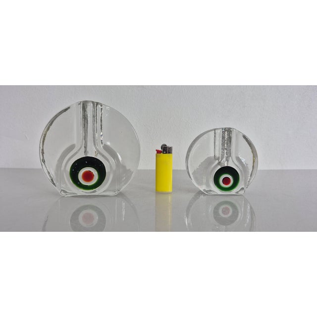 1960s Pop Art Glass Vases by H. Düsterhaus for Walther-Glas, Germany, 1960s, Set of 2 For Sale - Image 5 of 17