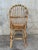 Wood Set of Five French Bamboo and Rattan French Sculptural Dining Chairs circa 1970 For Sale - Image 7 of 18