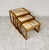 Mid-Century Modern Vintage Nesting Tables in Teak and Earthenware, 1960s, Set of 3 For Sale - Image 3 of 16