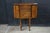 Antique Martha Washington Walnut Spool Sewing Cabinet Chest Side Table Stand For Sale - Image 6 of 18