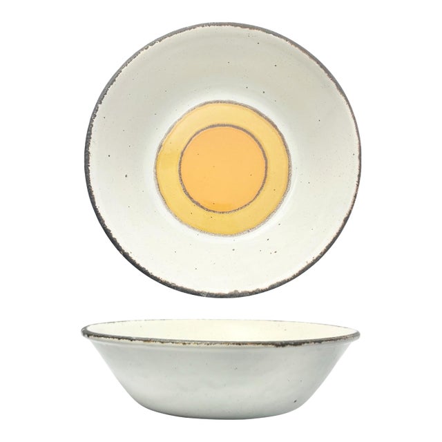 1970s Midwinter (Stonehenge) “Sun” Stoneware Serving Bowl For Sale