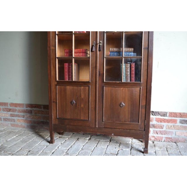 Antique Art Deco Wooden Fruit Tree Display Cabinet For Sale - Image 4 of 11
