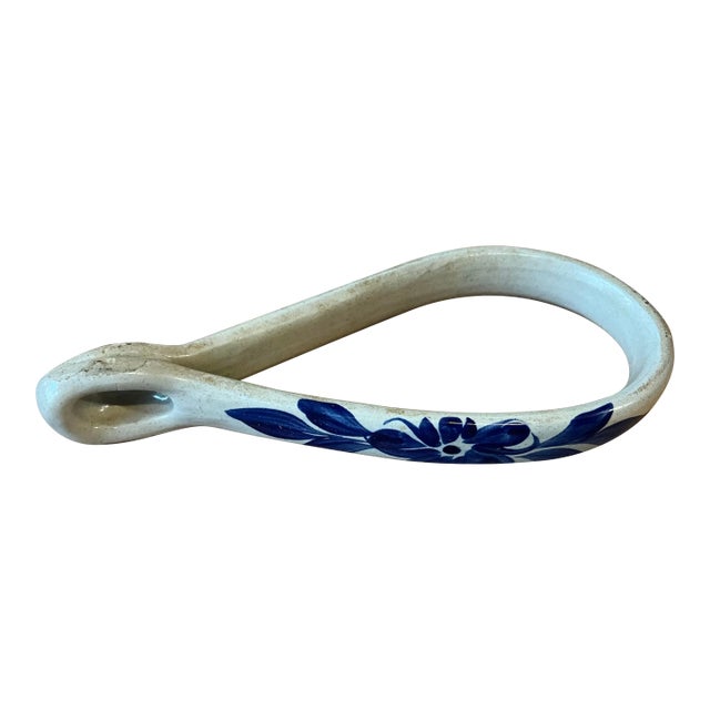 Ceramic Floral Boho Towel Hanger Wall Hanging For Sale