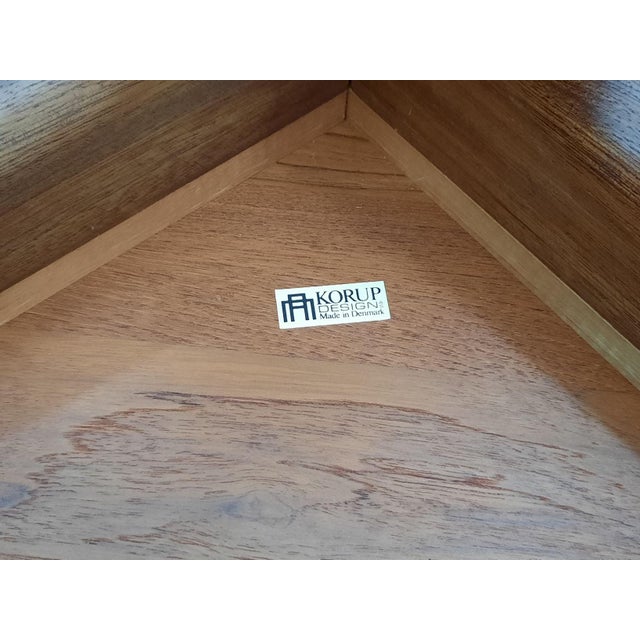 Wood Danish Teak Coffee Table from Korup Design, 1970s For Sale - Image 7 of 8