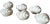 Hollywood Regency 1980s Coastal White Ceramic Seashell Napkin Rings - Set of Six For Sale - Image 3 of 9