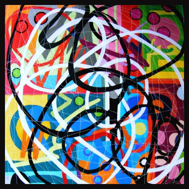 'Any Colour U Like' Contemporary Quilt by Bethan Ash - 9 Pieces For Sale - Image 10 of 11