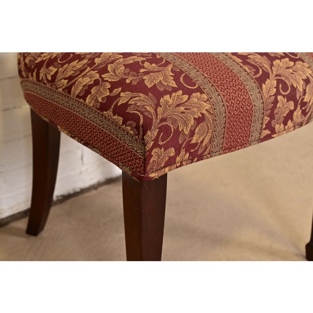 Brown Kindel Furniture Federal Carved Mahogany Dining Chairs, Set of Four For Sale - Image 8 of 11