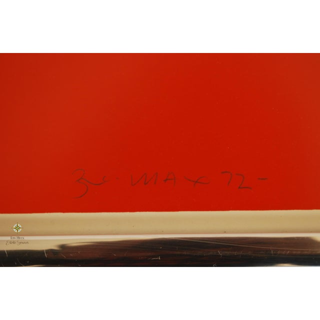 Peter Max "Remembering the Flight" Peter Max Signed Framed Serigraph Ed. 264/300 For Sale - Image 4 of 10