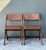 This handsome pair of vintage French folding chairs embodies the enduring charm of European rustic design. Crafted from...
