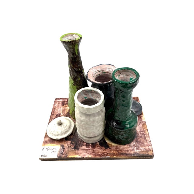Arnaldo Miniati, Morandi Allegory Sculpture, 1971, Ceramic For Sale - Image 17 of 18