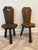 Set of 20th Century Chairs and Stool Table From the Alps For Sale - Image 4 of 11