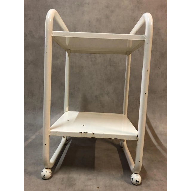 Mid-Century Modern Sheet Metal Side Table, 1950s For Sale - Image 3 of 10