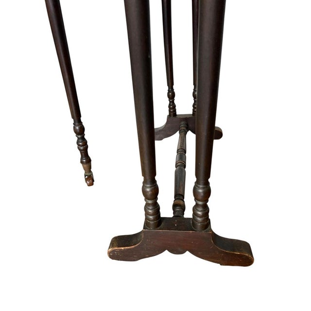 Small Antique Drop-Leaf Gate-Leg Table, 1890 For Sale - Image 10 of 11