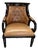 Antique Regency Style Tufted Leather Armchair For Sale