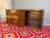 1970s American of Martinsville Credenza and China Cabinet Hutch Patchwood Olive Wood ' Camo' Cabinet For Sale - Image 12 of 14