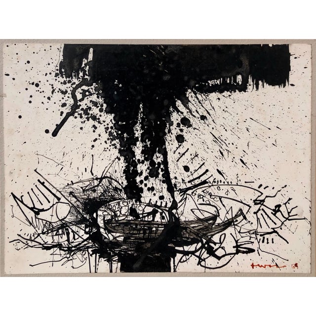 John Levee Abstract Expressionist Drawing, 1969 For Sale - Image 12 of 12