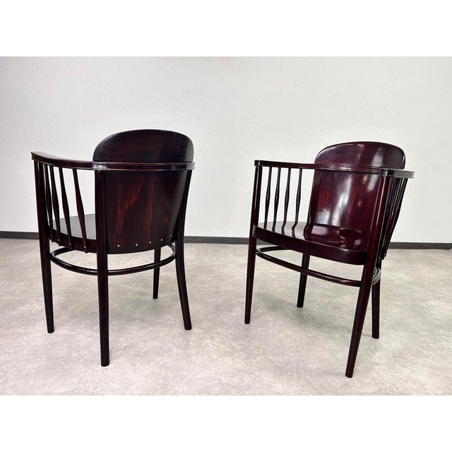 Bentwood Armchairs from Thonet, 1890s, Set of 2 For Sale - Image 3 of 11
